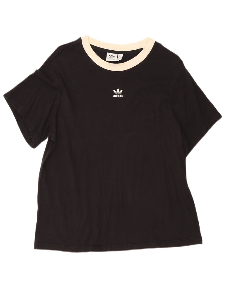 T-shirt da donna ADIDAS Top UK 12 medio nero cotone