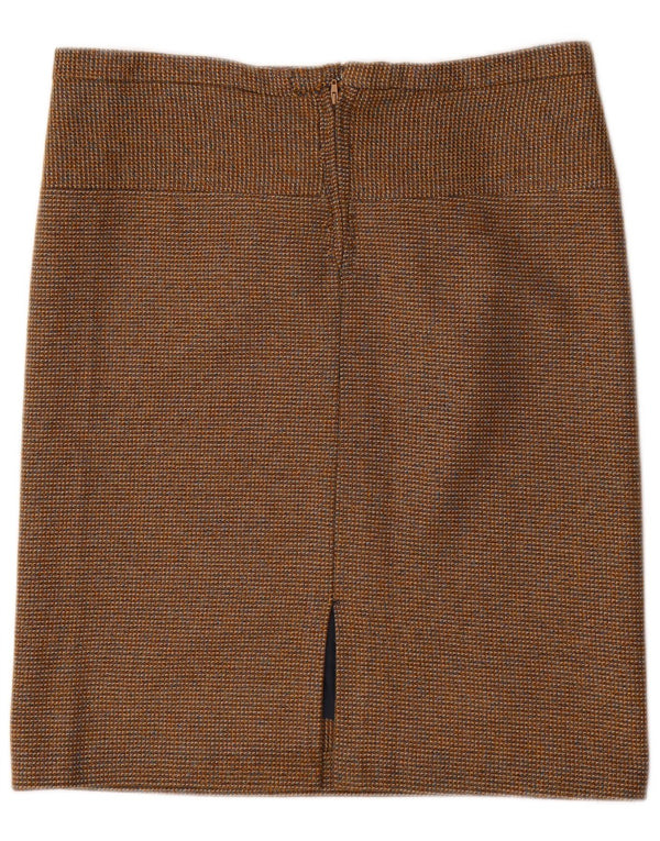 Gonna dritta vintage da donna W34 grande marrone