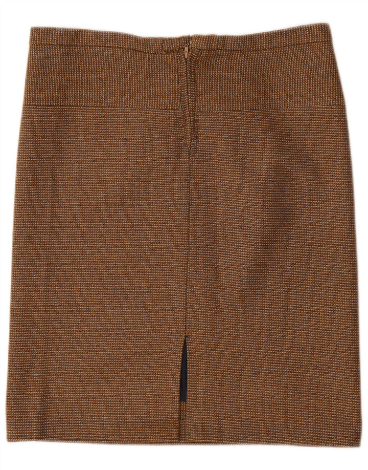 Gonna dritta vintage da donna W34 grande marrone