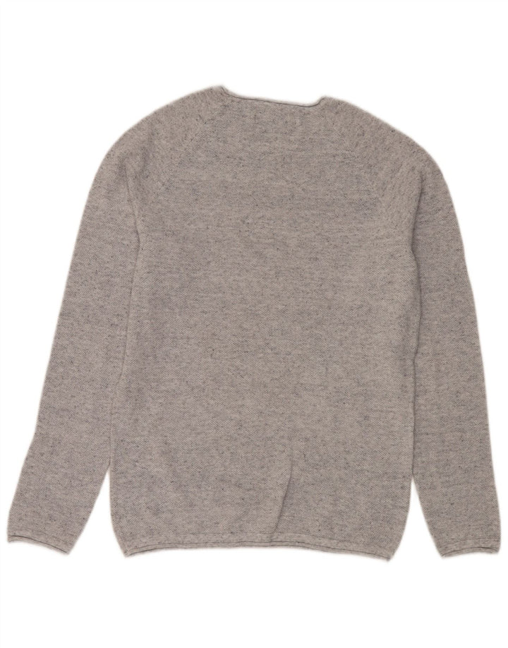 Maglione maglione girocollo da uomo Jack & Jones piccolo grigio screziato