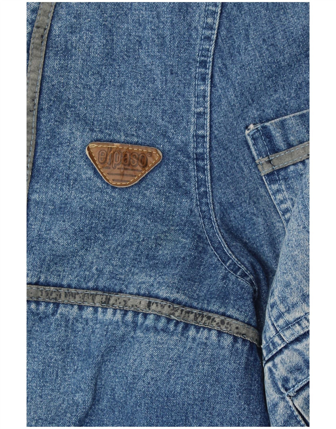 Giacca da uomo in denim Sherpa VINTAGE UK 42 XL Blu