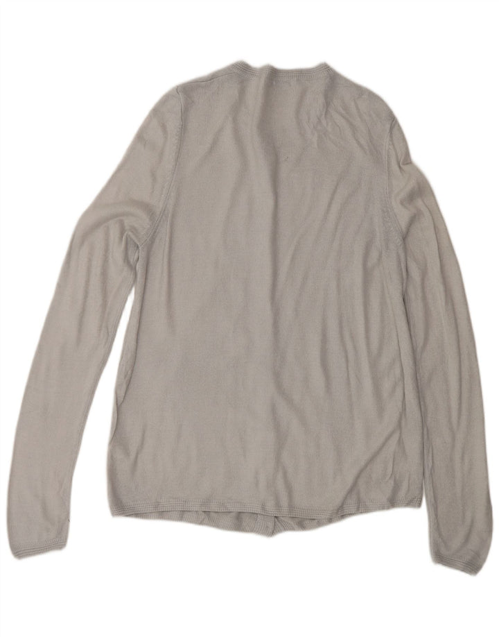 Maglione cardigan da donna Marks & Spencer UK 12 Acrilico grigio medio