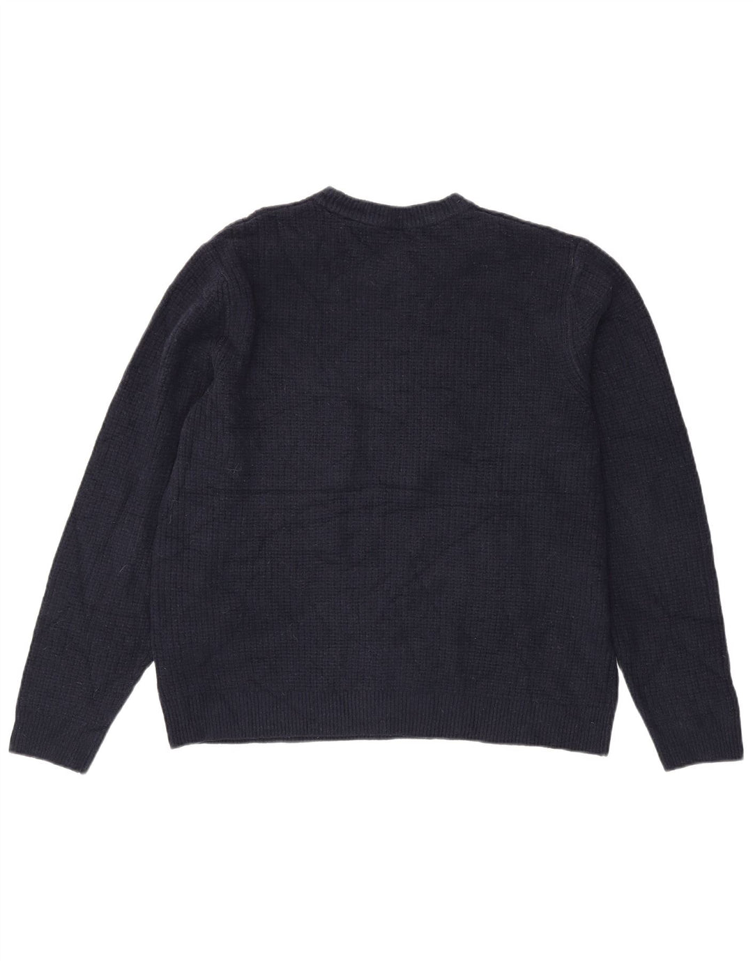 Maglione maglione girocollo da uomo Marks & Spencer grande acrilico blu navy