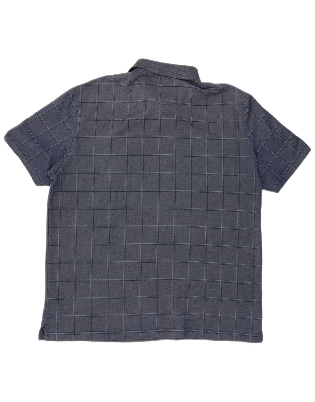 Polo da uomo VAN HEUSEN XL in cotone a quadri blu navy