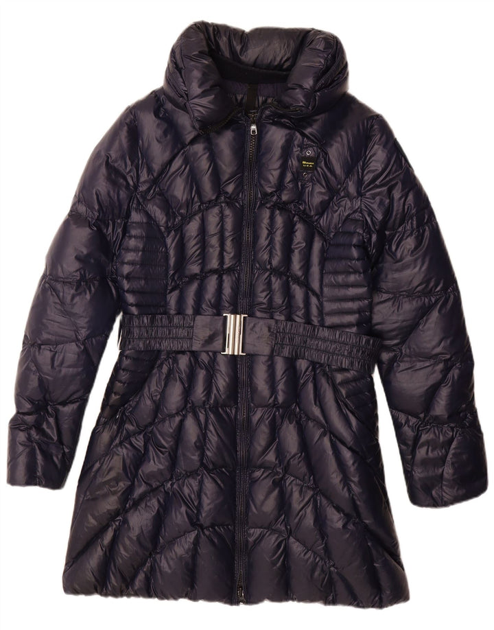 Cappotto imbottito da donna Blauer UK 18 XL poliestere blu navy