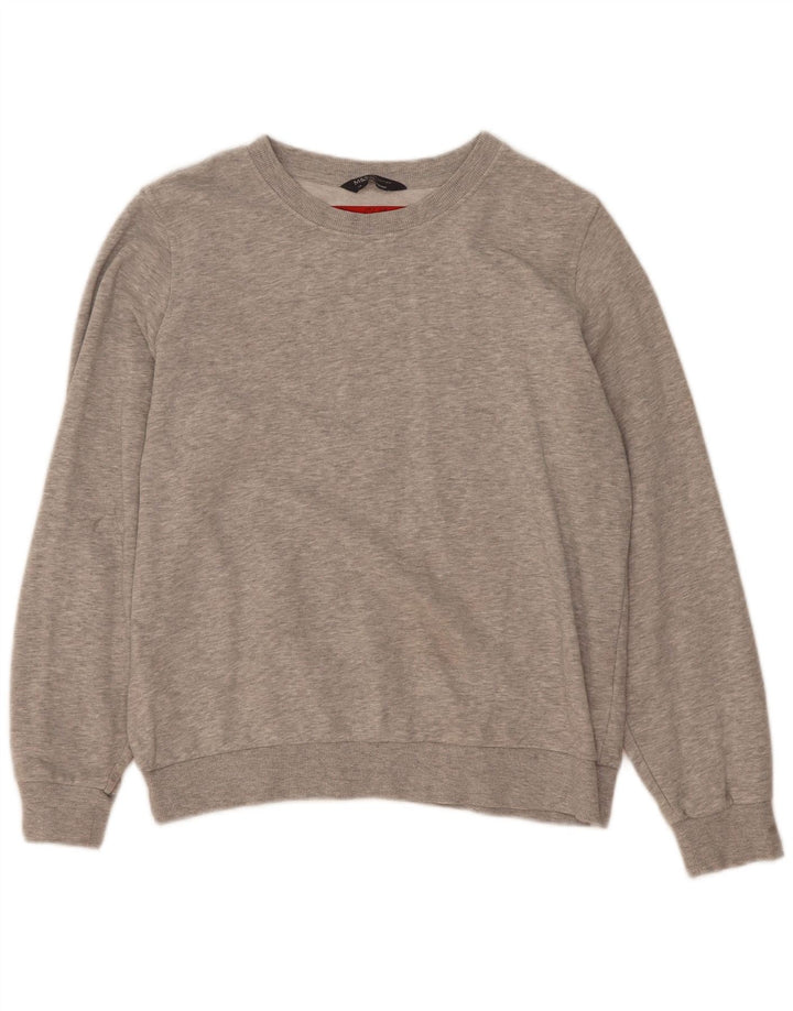 Felpa da donna Marks & Spencer UK 14 grande cotone grigio