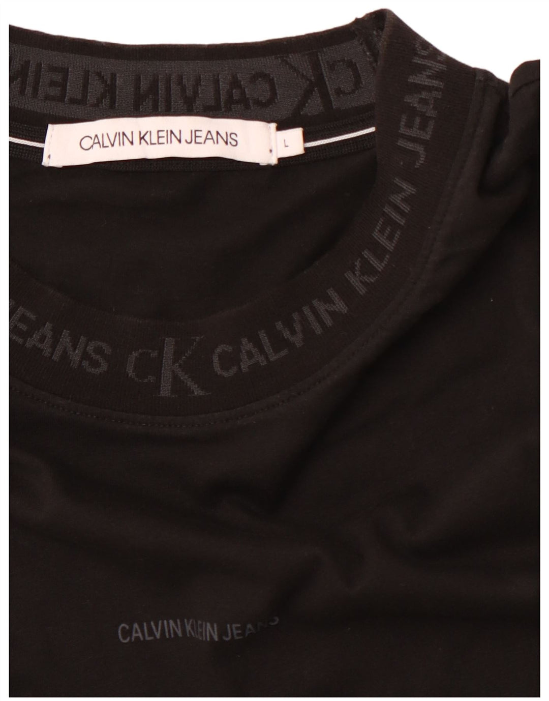 CALVIN KLEIN JEANS T-shirt grafica da uomo grande nera