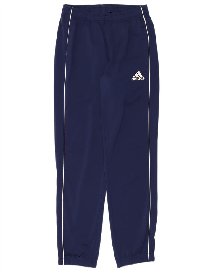 Pantaloni da tuta da uomo Adidas Joggers piccoli in poliestere blu navy