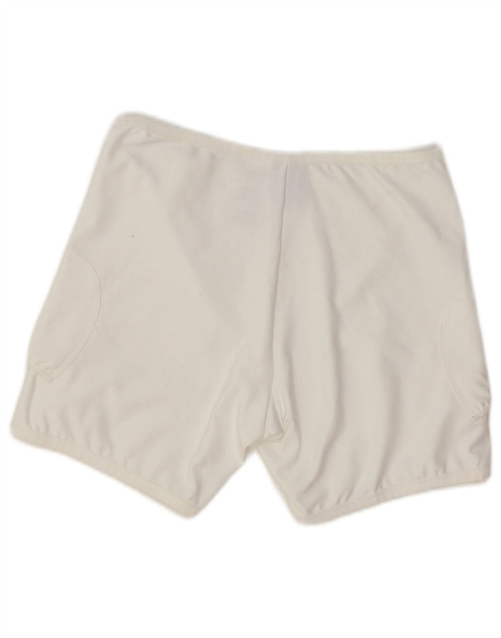 Pantaloncini sportivi NIKE da donna Dri Fit UK 12 medio bianco poliestere