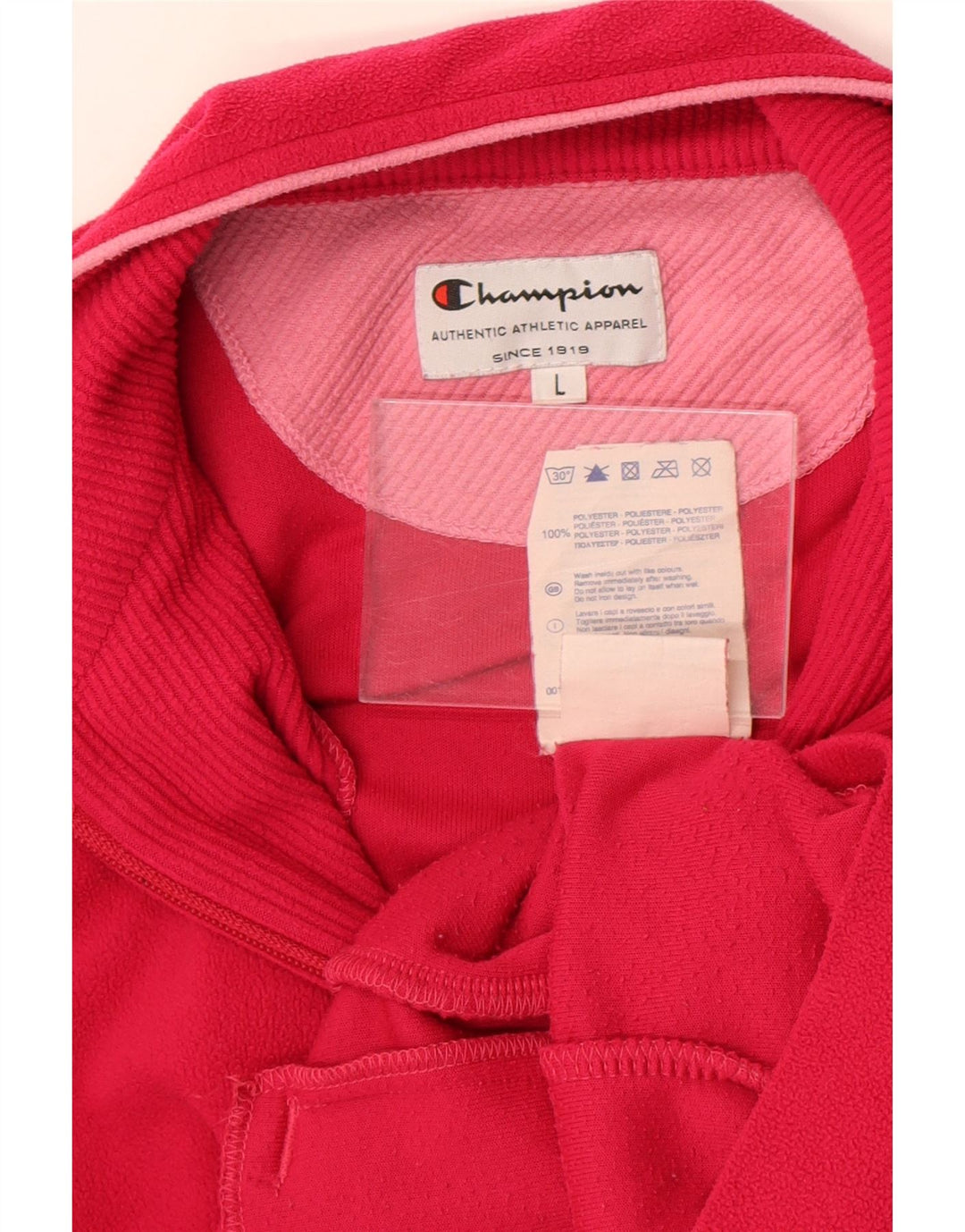 Giacca in pile con zip da donna Champion UK 16 Large Rosa Poliestere