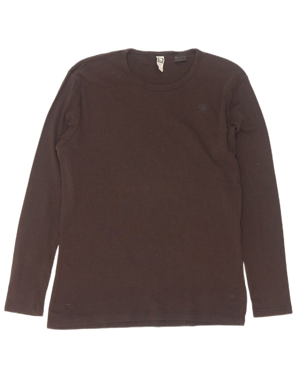 Maglia da uomo G-Star a maniche lunghe XL in cotone nero