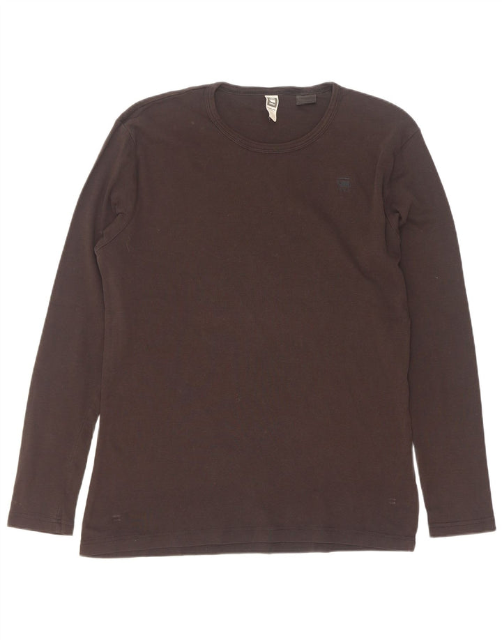 Maglia da uomo G-Star a maniche lunghe XL in cotone nero