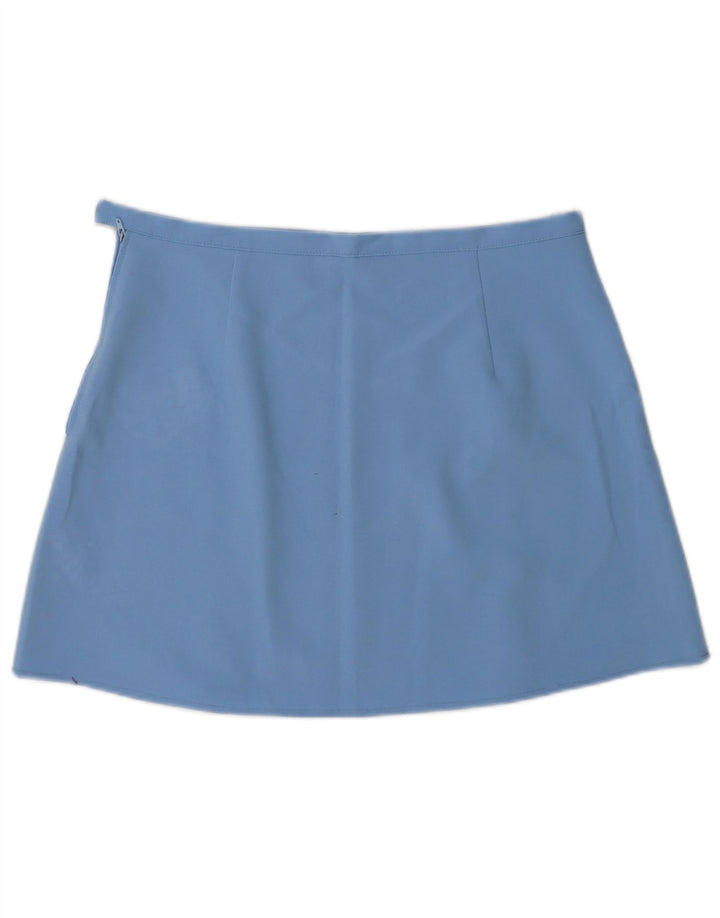 Benetton Minigonna da donna IT 46 Large W31 Blu Poliestere