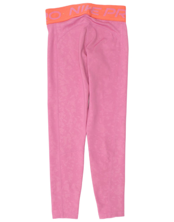 Leggings grafici Nike Dri Fit per ragazze 5-6 anni XS poliestere mimetico rosa