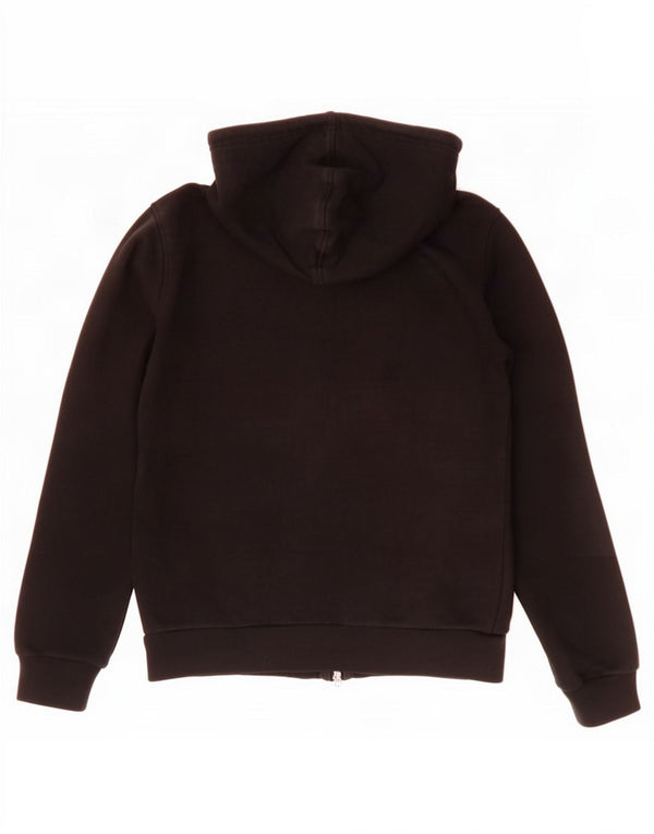 Maglione con cappuccio e zip oversize da donna Diesel UK 8 piccolo in cotone nero