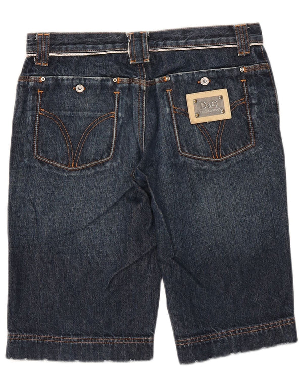 Dolce & Gabbana Pantaloncini di jeans per ragazzi 15-16 anni medi W28 cotone blu