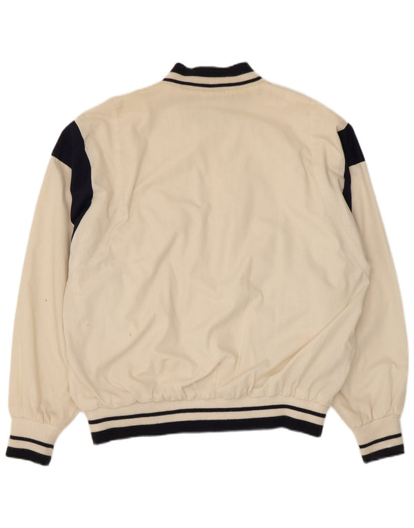 Giubbotto bomber da uomo Trigema IT 52 XL Poliestere color block bianco