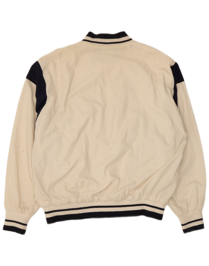 Giubbotto bomber da uomo Trigema IT 52 XL Poliestere color block bianco