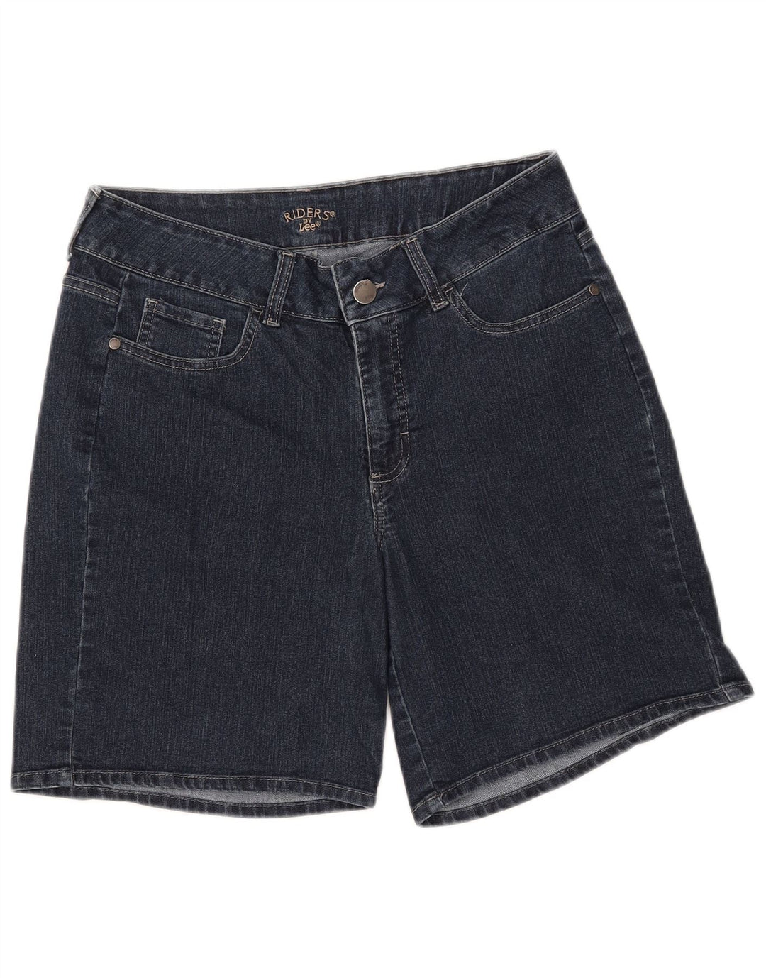 Pantaloncini di jeans LEE Riders da donna W32 Large Blu Navy
