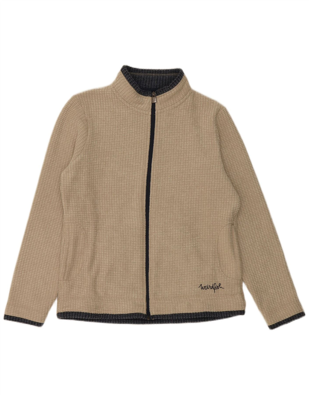 Giacca in pile da donna Weird Fish UK 16 grande poliestere grigio
