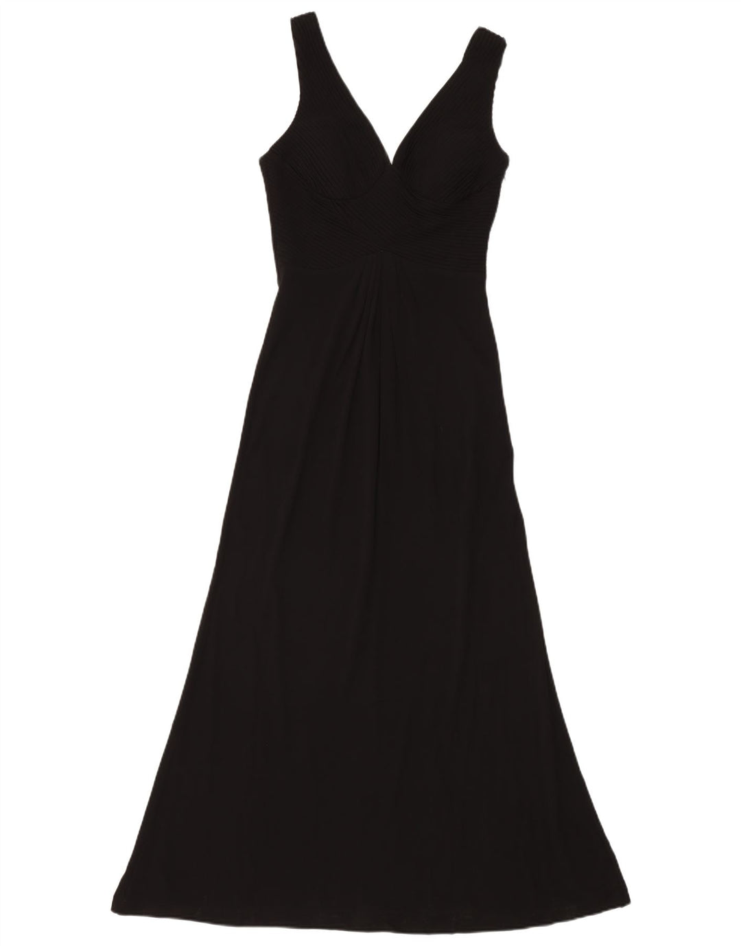 Abito lungo senza maniche da donna Hobbs UK 8 piccolo in viscosa nera