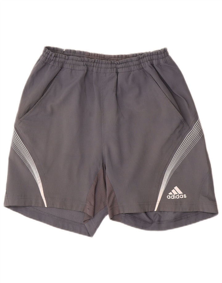 Pantaloncini sportivi Adidas Clima 365 da uomo piccoli in poliestere grigio