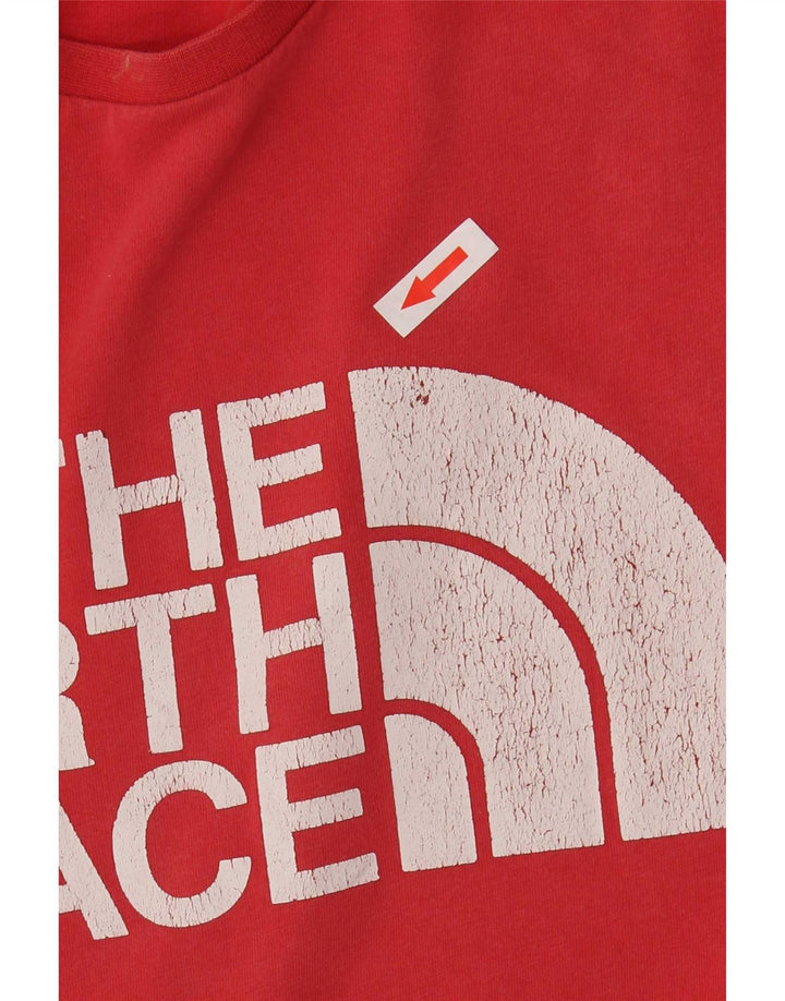 T-shirt grafica da uomo The North Face Top in cotone rosso medio