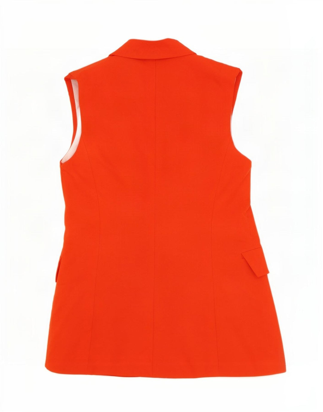 Gilet lungo da donna Zara UK 10 piccolo poliestere arancione