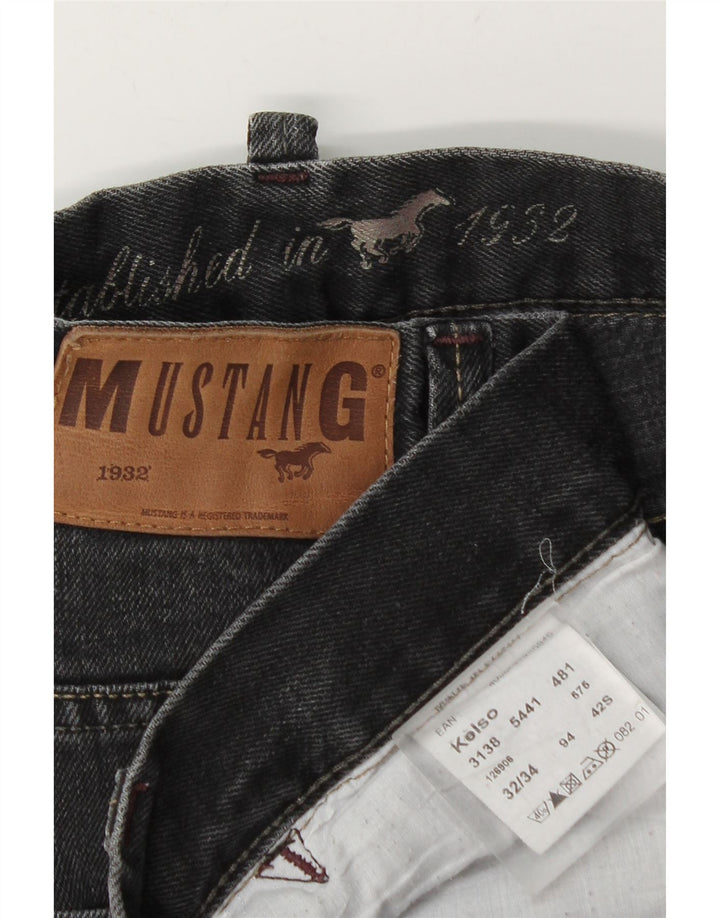 Jeans dritti da uomo Mustang W32 L28 cotone grigio