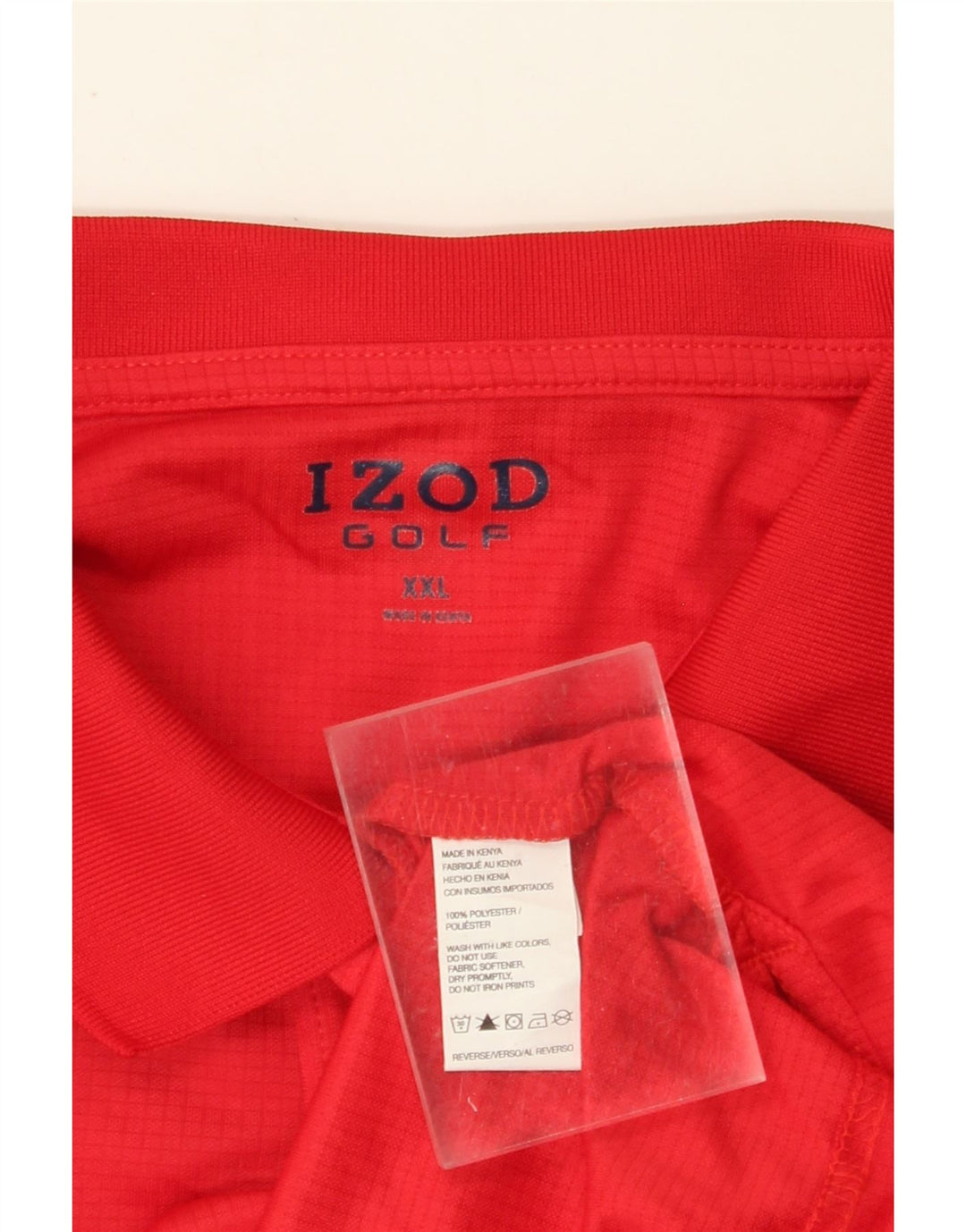 Polo da uomo IZOD 2XL rossa in poliestere
