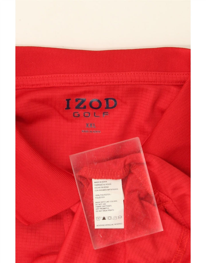 Polo da uomo IZOD 2XL rossa in poliestere