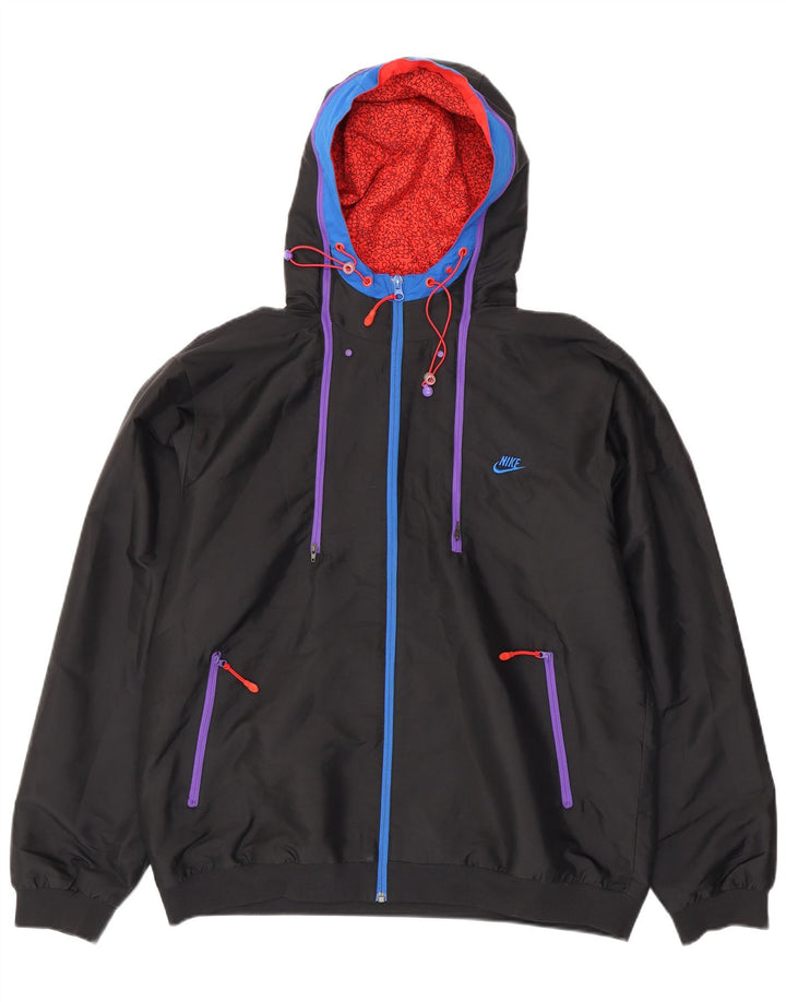 Giubbotto bomber con cappuccio da uomo Nike UK 45/57 XL poliestere nero