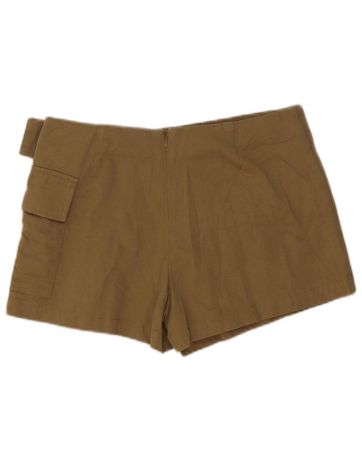 Pantaloncini cargo Zara da donna medi W28 cotone kaki