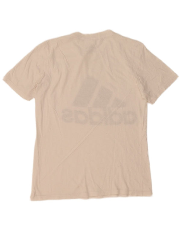 T-shirt grafica da uomo Adidas Top XS in cotone bianco