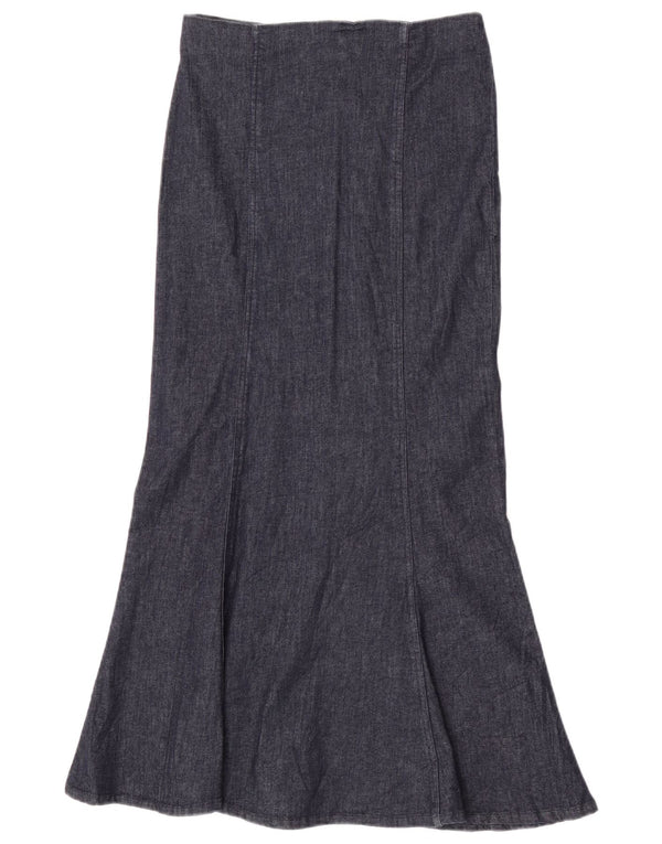 Gonna a sirena in denim da donna Zara piccola W26 in cotone blu navy