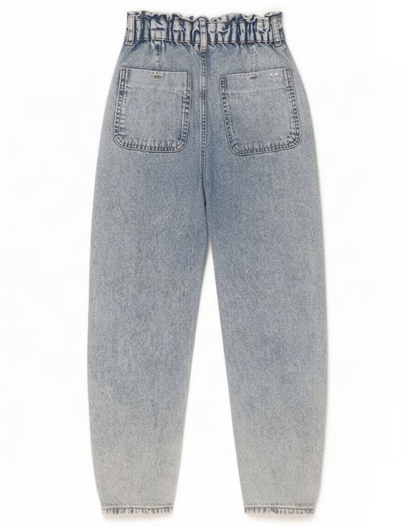 Jeans affusolati a vita alta da donna Zara EU 34 2XS W24 L24 cotone blu