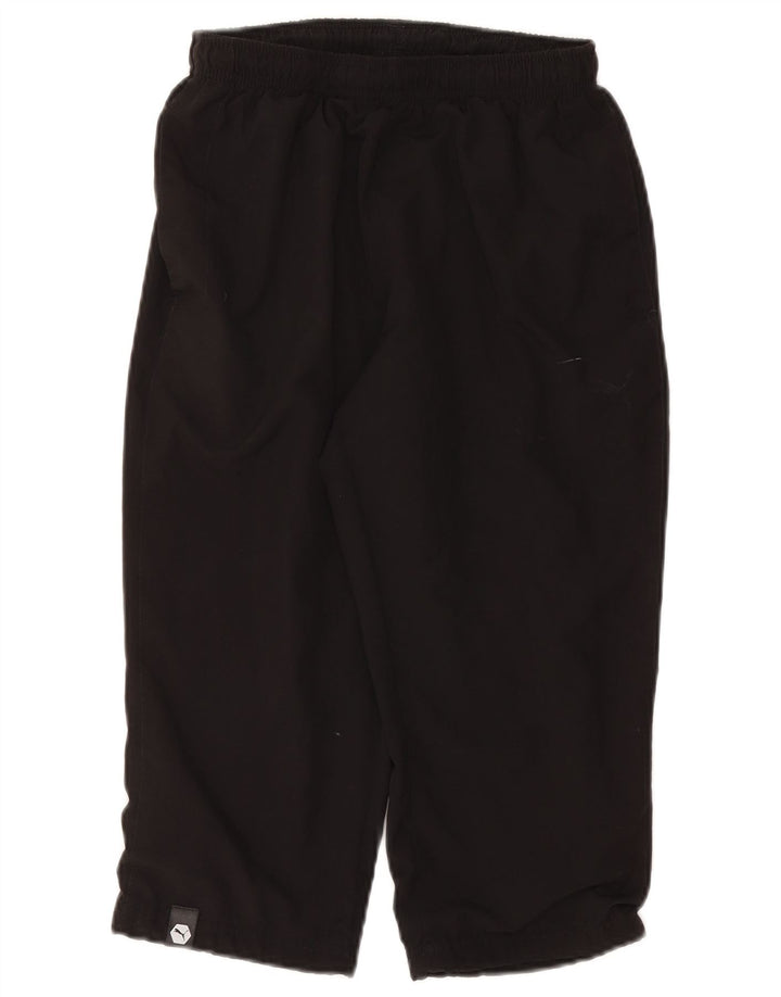 Pantaloni da tuta Puma Graphic Capri da donna UK 10 Small Neri