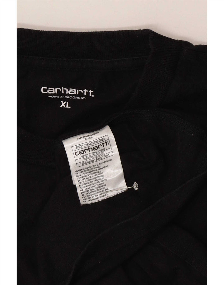 T-shirt da uomo Carhartt Top XL in cotone nero