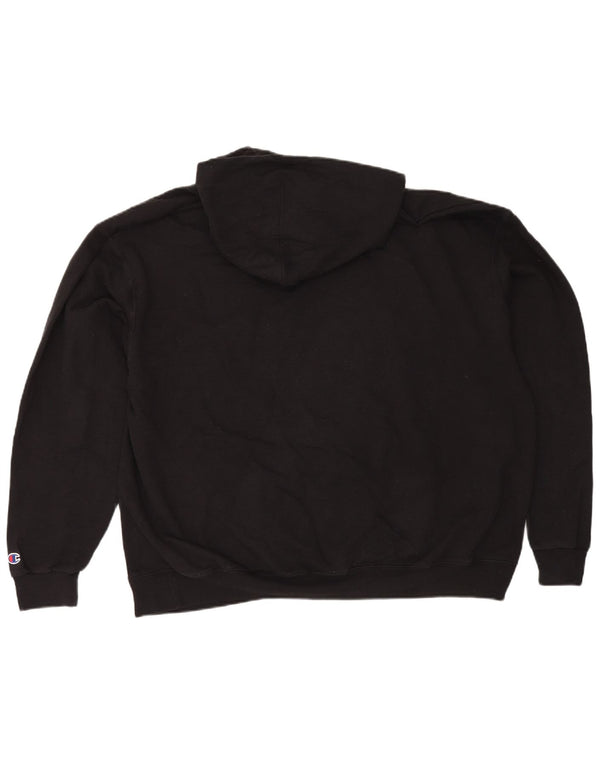 Felpa con cappuccio grafica Champion Pacific Lutheran da donna UK 20 2XL Nera