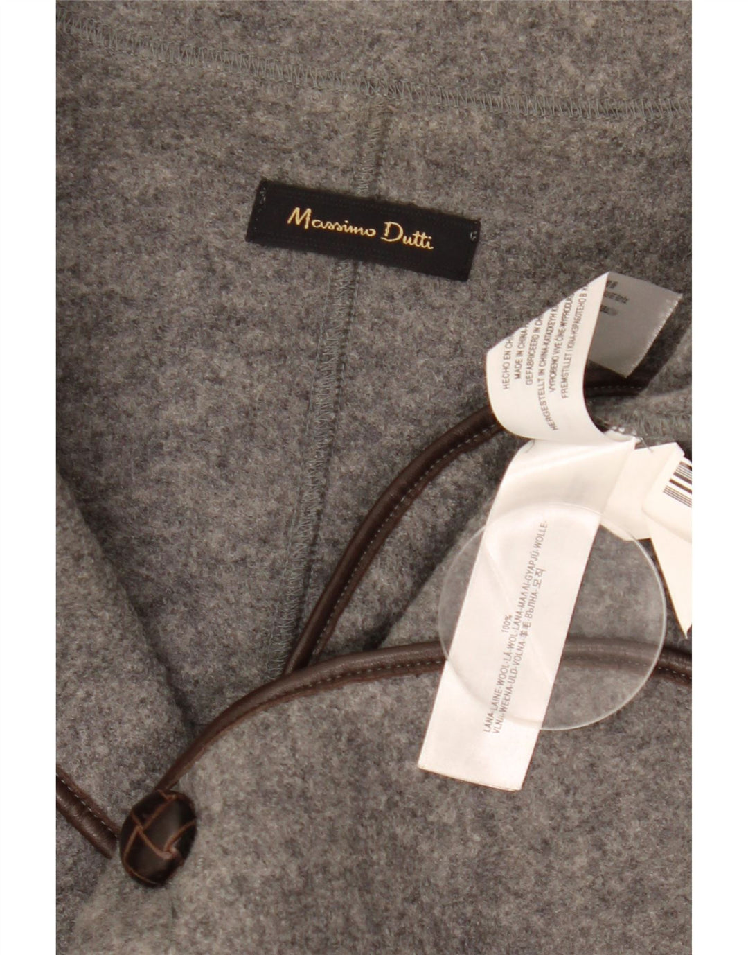 Giacca blazer da donna a 2 bottoni Massimo Dutti EU 42 Large Grey Wool