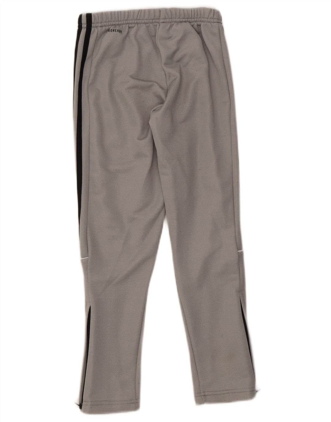 Pantaloni della tuta Adidas Aeroready da ragazzo 7-8 anni in poliestere grigio