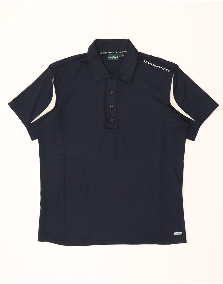 Polo da uomo CHERVO IT 54 XL Nylon color block blu navy