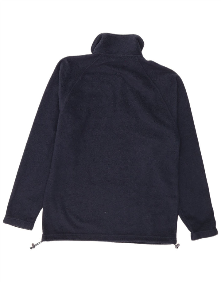 Maglione in pile da uomo KAPPA con zip e collo medio blu navy