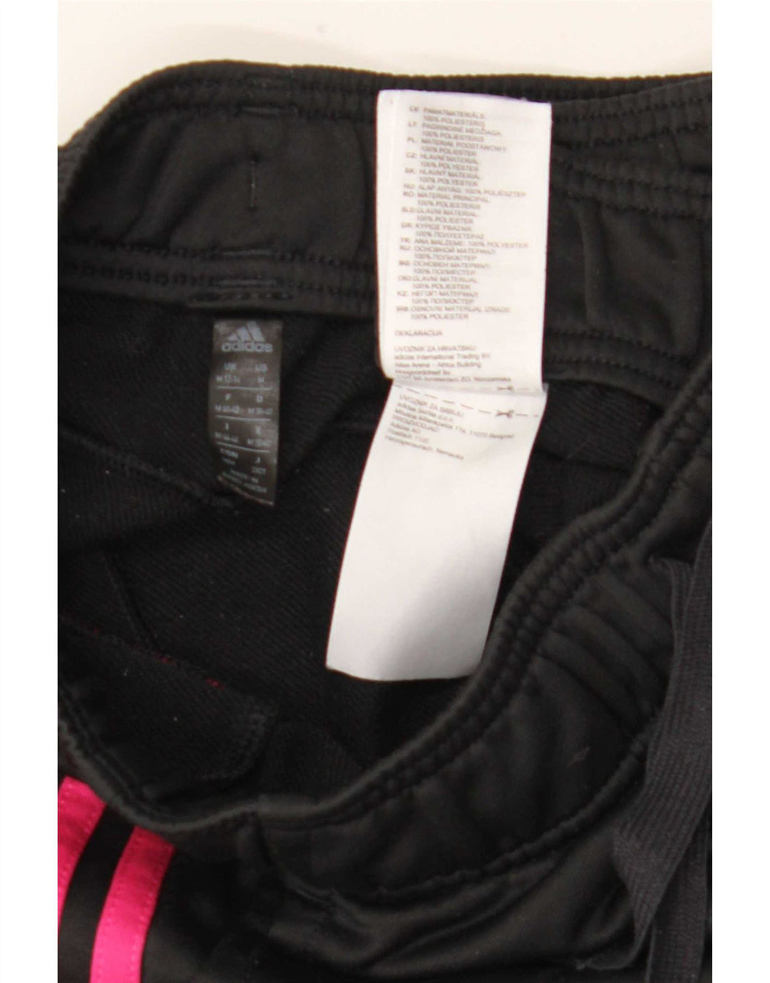 Pantaloni da tuta da donna Adidas Joggers UK 12 Medium Nero Poliestere