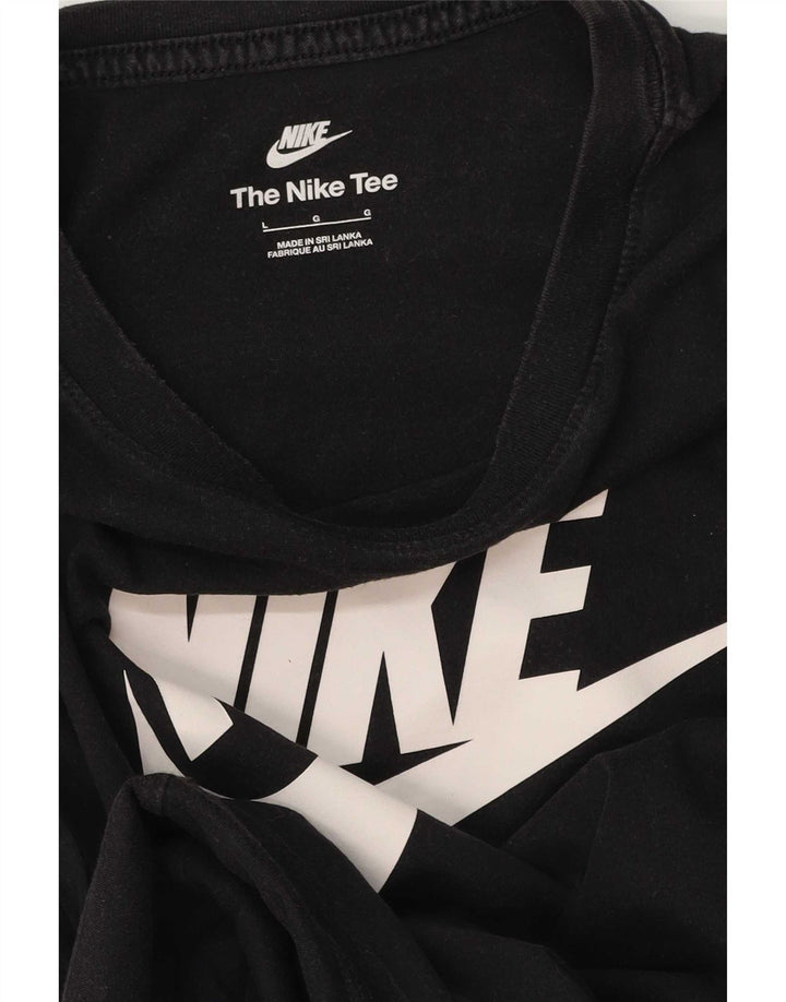 T-shirt grafica Nike da uomo grande nera