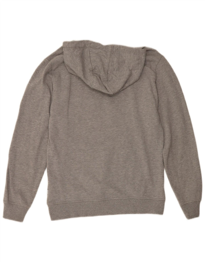 Maglione con cappuccio grafico da uomo Quiksilver in cotone chiazzato grigio medio