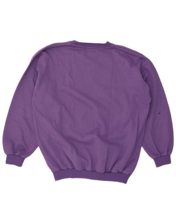 Felpa con grafica vintage da donna UK 18 XL Viola