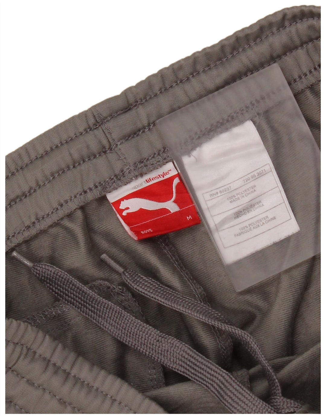 Pantaloni da tuta grafica da ragazzo Puma 9-10 anni Colore grigio medio