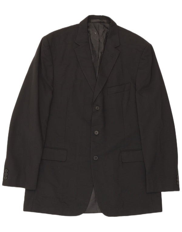 Giacca blazer a 3 bottoni da uomo Marks & Spencer UK 40 grande nera