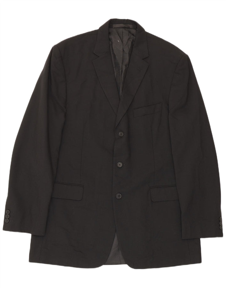 Giacca blazer a 3 bottoni da uomo Marks & Spencer UK 40 grande nera
